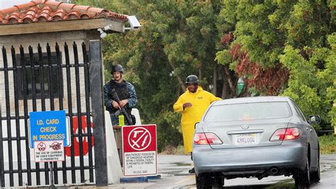 Southern California military base locked down after vehicle runs gate
